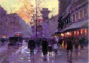 unknow artist Paris Street oil on canvas